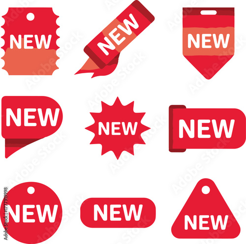 New label badge, tag and stamp set for product branding