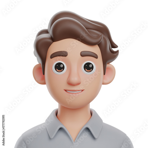Avatar 3d icon png boy 3d icon cartoon png avatar icon isolated on transparent background
