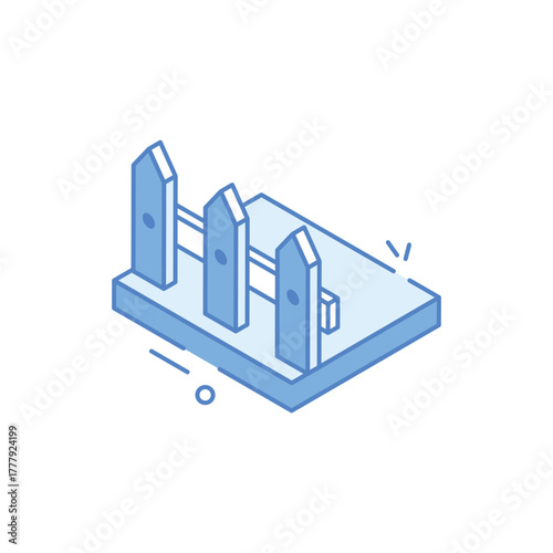 Fence vector icon