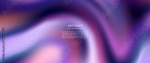 Abstract purple and pink metallic texture with smooth fluid waves and glossy gradients. Modern .vector eps1o