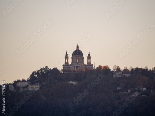 Fototapeta Naklejka Na Ścianę i Meble -  Italy, Turin, Orta san giuli lake and small village; landscape, city, street food, drink, 
