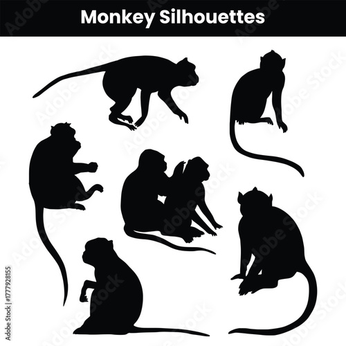 Monkey Silhouettes