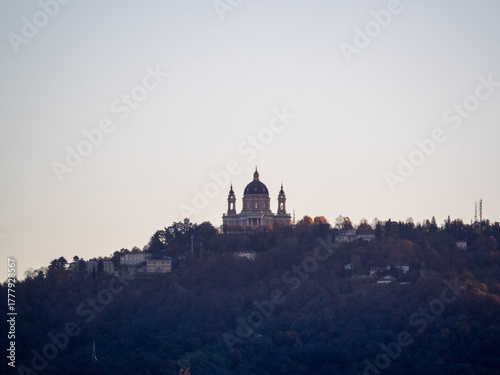Fototapeta Naklejka Na Ścianę i Meble -  Italy, Turin, Orta san giuli lake and small village; landscape, city, street food, drink, 
