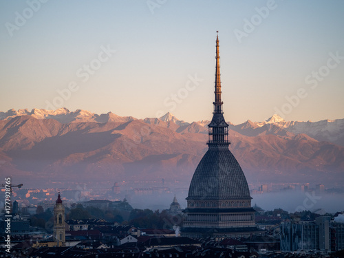 Fototapeta Naklejka Na Ścianę i Meble -  Italy, Turin, Orta san giuli lake and small village; landscape, city, street food, drink, 
