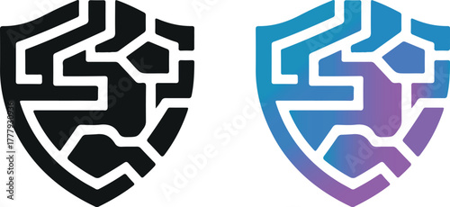 Modern Security company logo symbol Vector Art, Icons, and Graphics