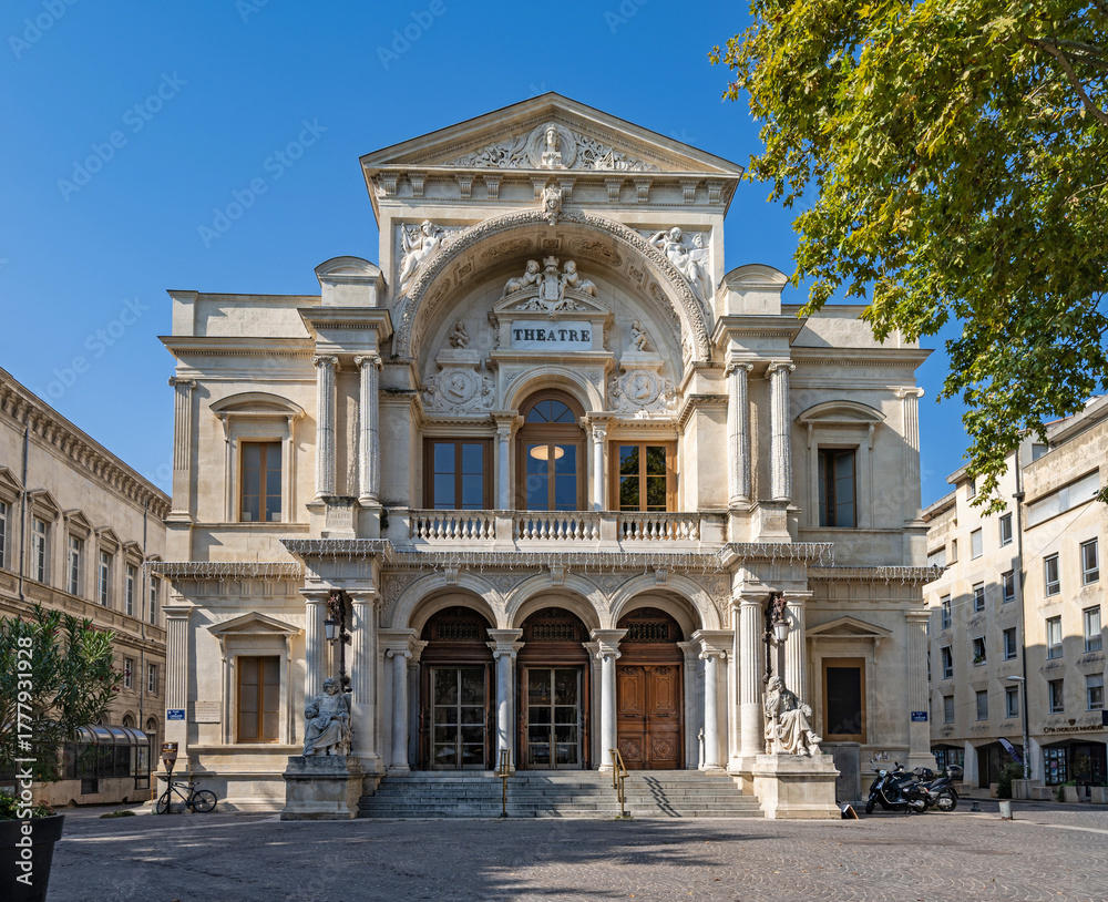 Fototapeta premium Avignon, Provence, France – 14.10.2025: Opéra Grand Avignon Theatre.