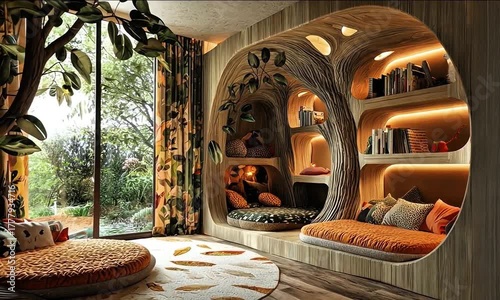 Forest Dreams – Whimsical Treehouse Frame from Kids’ Interior Design Video