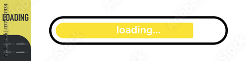 Loading bar. Loading or Installing process. Load sign. System software update and upgrade. Vector loading bar progress icons. Download progress. Color set icons. Vector illustration