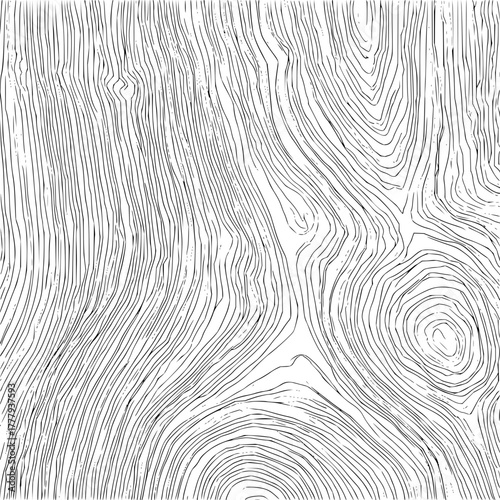 Wood grain texture background vector, tree ring pattern, woodcut style, natural organic surface design