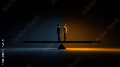 Human-AI governance balance scale