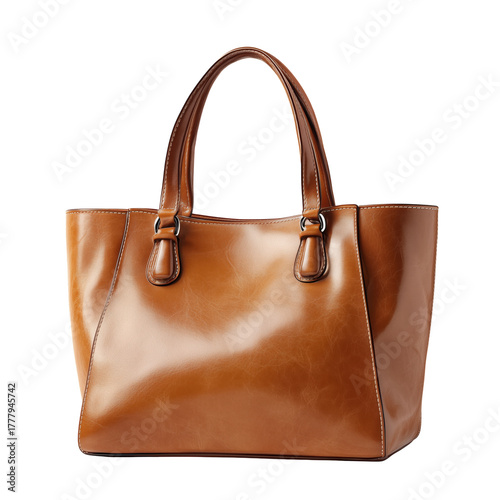Stylish Brown Leather Tote Bag Perfect for Everyday Use and Casual Outings