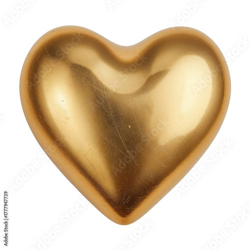 Decorative Golden Heart Sculpture for Modern Home Decor and Celebrations
