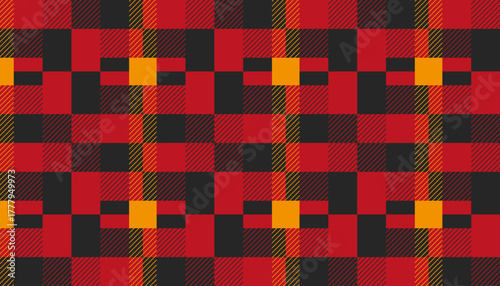 Tartan checkered pattern. Geometric pattern with intersecting lines.
