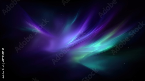 A beautiful aurora borealis lights up the night sky with its vibrant colors 