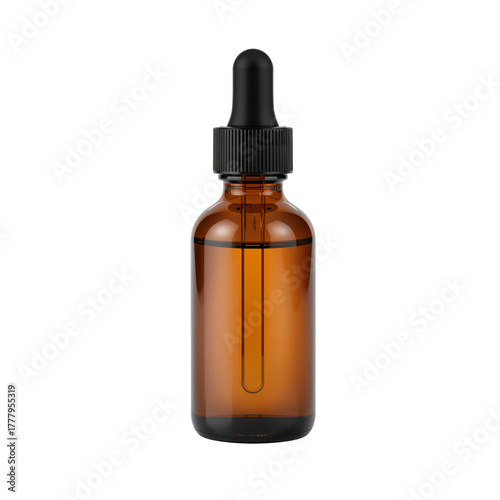Amber Glass Dropper Bottle Ideal for Essential Oils or Serums in Natural Sett...