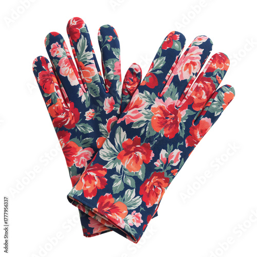 Colorful Floral Gardening Gloves for Plant Care and Outdoor Tasks