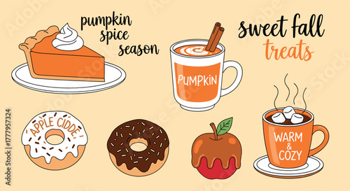 Cozy autumn desserts featuring pumpkin spice and warm seasonal treats