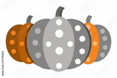 Three spotted pumpkins art