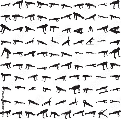 Silhouette of a doctor performing surgery isolated on white background