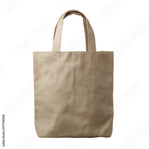 Simple Beige Tote Bag for Daily Use and Shopping Activities