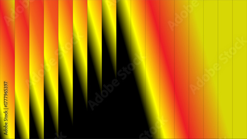 Vibrant abstract background with vertical color gradient stripes and wavy patterns.