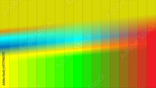 Vibrant abstract background with vertical color gradient stripes and wavy patterns.