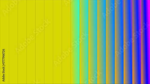 Vibrant abstract background with vertical color gradient stripes and wavy patterns.