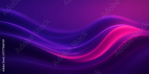 Smooth purple and pink flowing silk wave texture design background pattern