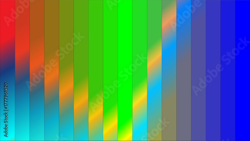 Vibrant abstract background with vertical color gradient stripes and wavy patterns.