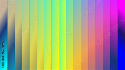 A vibrant and colorful abstract image featuring a gradient of vertical stripes, showcasing a spectrum of hues.