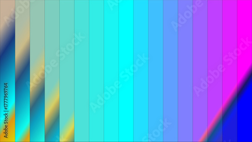 Vibrant abstract background with vertical color gradient stripes and wavy patterns.