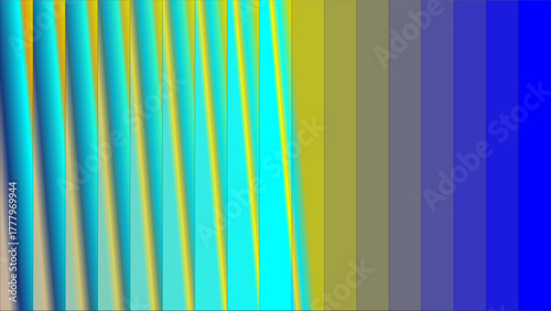 Abstract gradient of vertical stripes transitioning from light beige and cyan to deep blue.