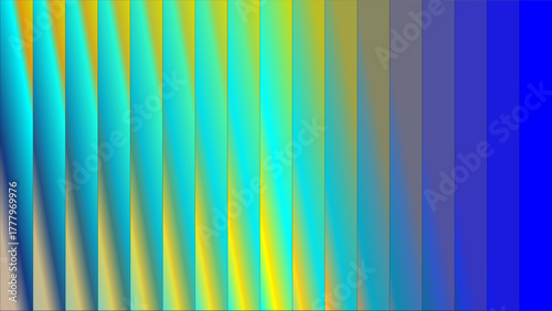 Vibrant abstract background with vertical color gradient stripes and wavy patterns.