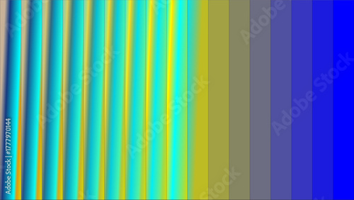 Abstract vertical gradient of colors, transitioning from stripes to solid blue, with a spectrum.
