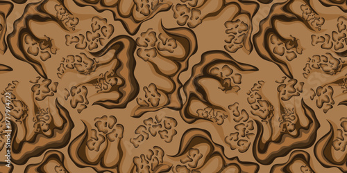 Leopard and zebra pattern design. Hand drawn vector leopard zebra pattern design. For textile and print.