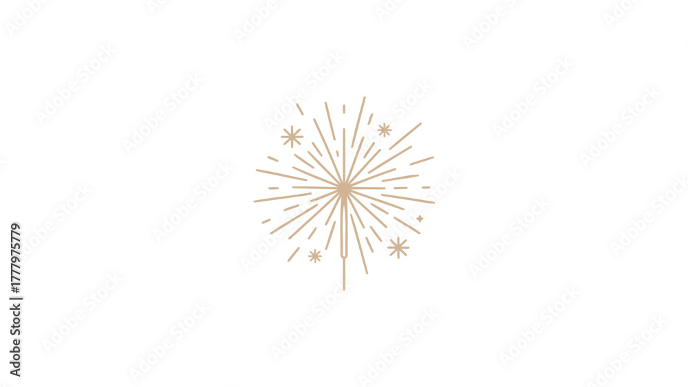 Fototapeta premium Abstract burst of colorful light streaks and sparkles on a clean white background