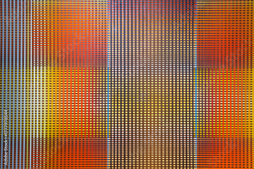 Colorful Optical Illusion Grid Background - Vibrant Gradient Op Art Texture