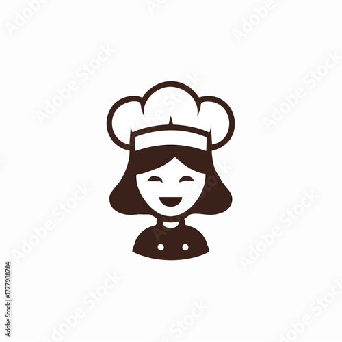 A brown chef's hat and mustache on white background, suggesting culinary expertise