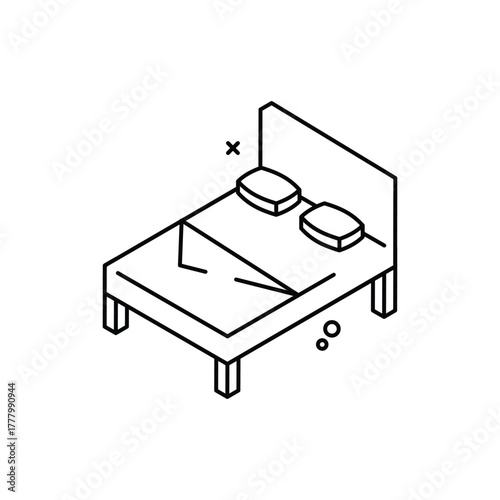 Double Bed vector icon