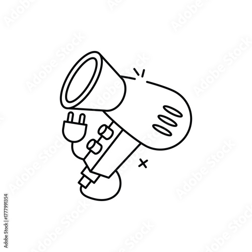 Hair Dryer vector icon