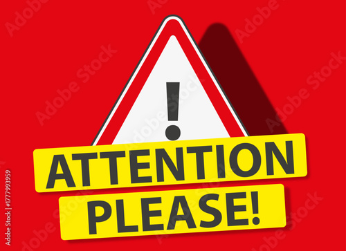 ATTENTION PLEASE! Warning triangle