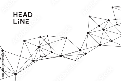 network graph abstract node connections data visualization for tech