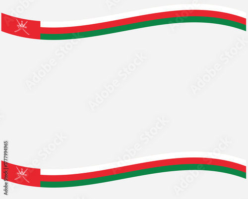 Oman National Day, 55th anniversary celebration with Arabic and English typography, Oman flag colors, and national emblem. Perfect for greeting cards, banners, posters, and national celebration design
