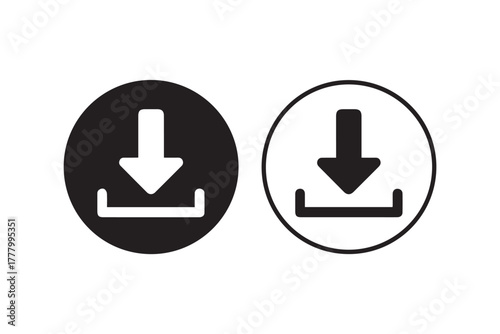 download icon circle arrow bracket glyph ui button vector set