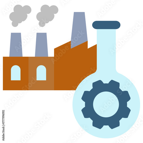 Innovation Icon, Mini Illustration Relate To Industry 4-0, Modern Industry. Use For Modern Concept, Ui, Ux Web And App Development.