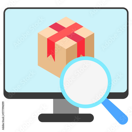 Inspection Icon, Mini Illustration Relate To Industry 4-0, Modern Industry. Use For Modern Concept, Ui, Ux Web And App Development.