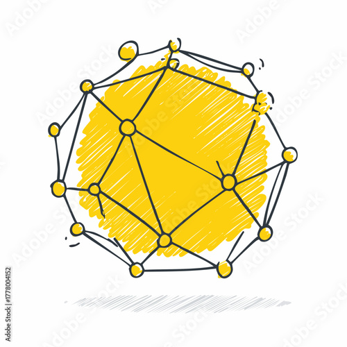 Network icon – Connection, communication, technology, data