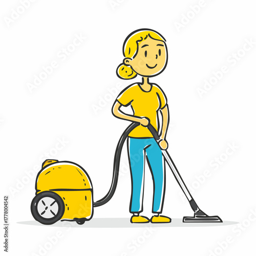 Person cleaning up – Home, tidying, organization, household chores