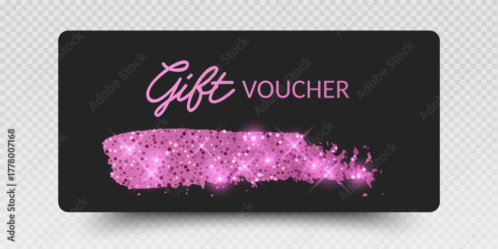 Obraz premium Luxury gift vouchers and gift Card. Elegant template for a festive gift card. Vector set