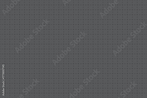 Dark grey geometric grid with dotted intersections. Geometric seamless pattern. Abstract seamless minimalist technology pattern